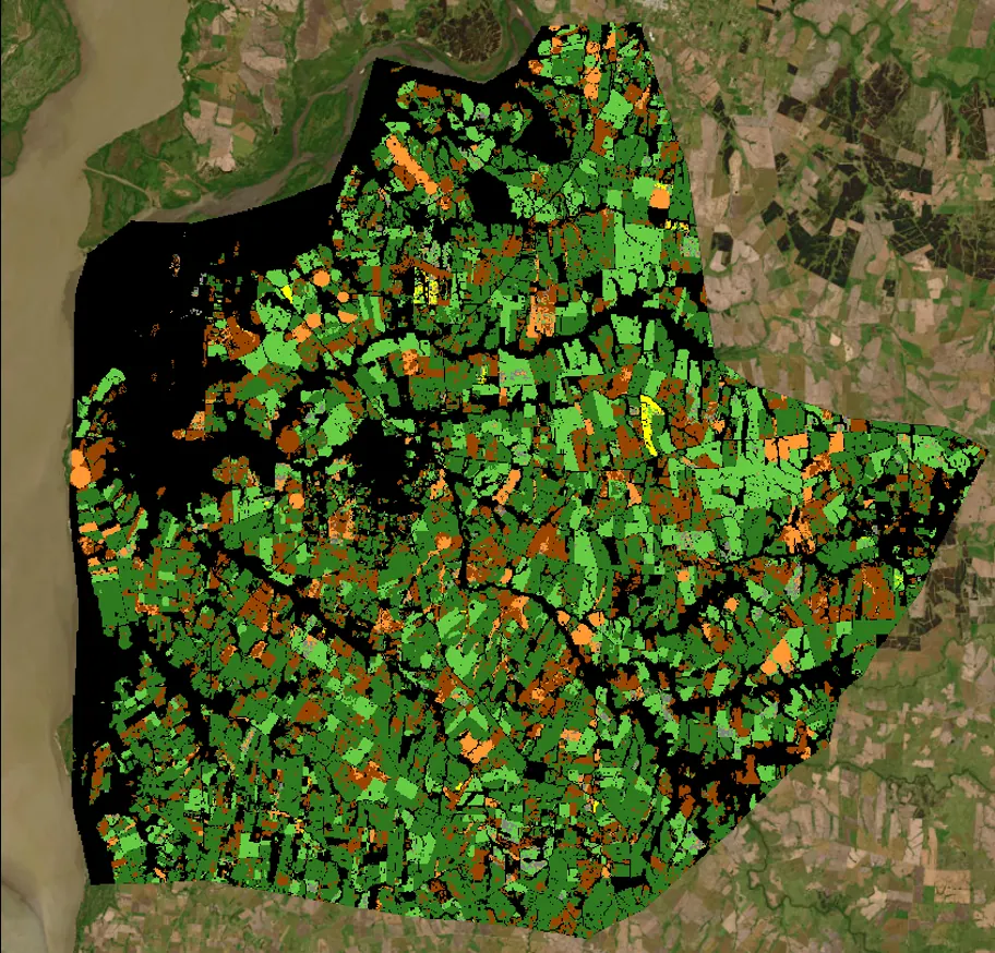 Mapa de cultivos del Radar de Originación